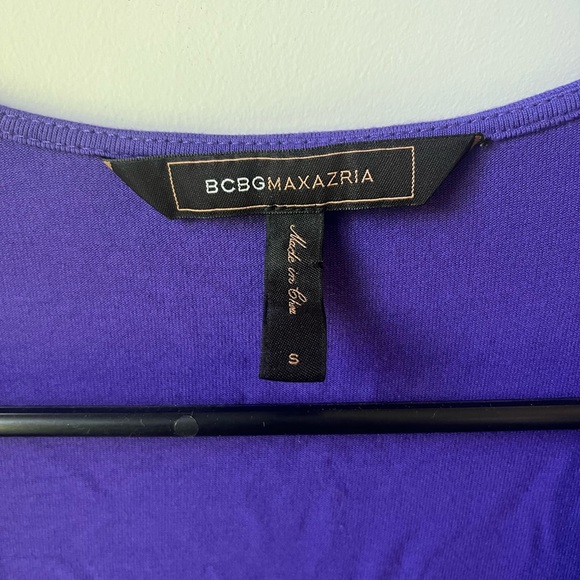 BCBG PURPLE WRAP SHIRT - Picture 2 of 2